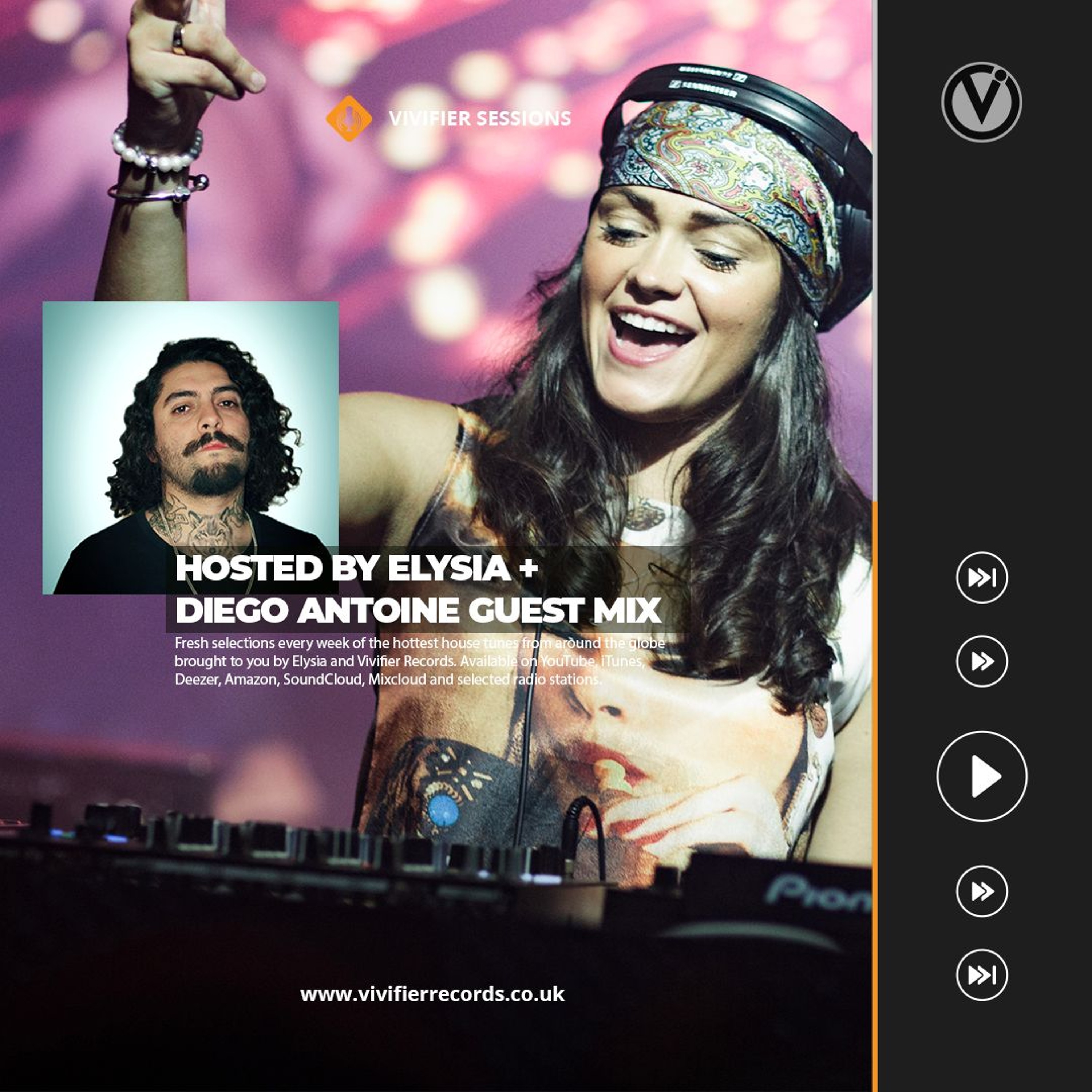 Vivifier Sessions [Episode #277 Diego Antoine Guest Mix] Presented by Elysia 26/08/24 episode artwork