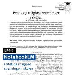 NotebookLM leser Motstridende rettigheter i klasserommet og fordommer mot enkeltgrupper