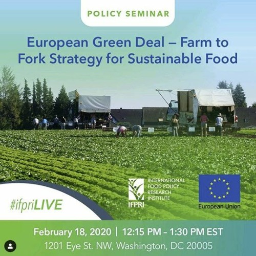 Stream episode IFPRI Policy Seminar: European Green Deal--Farm to Fork ...
