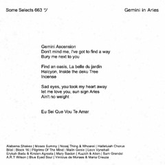 SomeSelects663 _ Gemini In Aries ツ