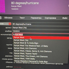 Kanye west - 80degrees/hurricane ft.big Sean, Ant Clemons,Ty Dolla $ign,The weekend,Lil baby