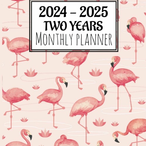 Stream 📖 2024 2025 Monthly Planner Daily Time Management Book With Pink Flamingo Cover Design 