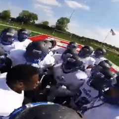 then we hit the field like!