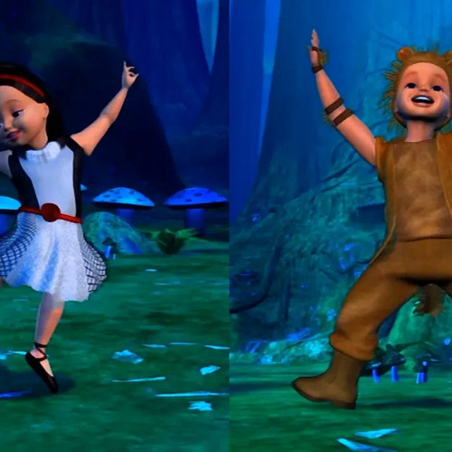 Barbie of Swan Lake - Ivan and Carlita show their dances to Odette