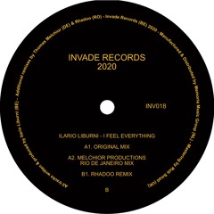 Ilario Liburni - I Feel Everything (Melchior & Rhadoo Remixes) - INV018