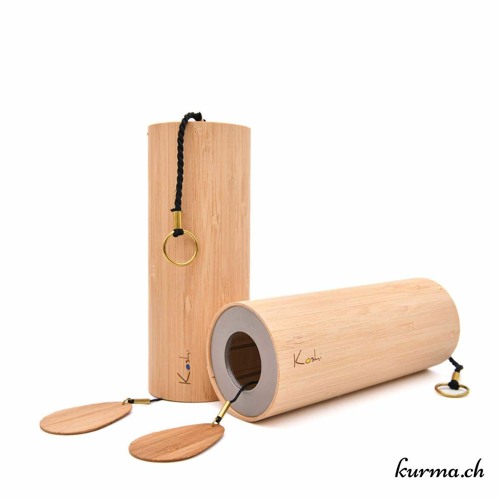 Décoration Jardin Coco Bambou Et Coco MACOSA - 100cm - Décoration Jardin Et Intérieur - Son Apaisant Carillon éolien