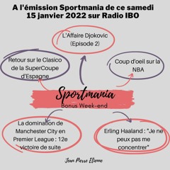 Sportmania Bonus 15 janvier 2022