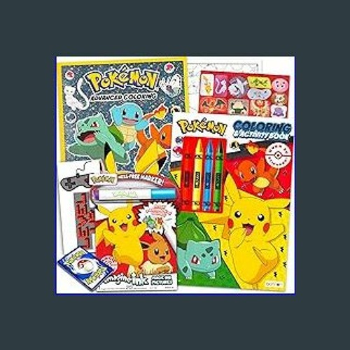 Pokemon Coloring Book Super Set for Kids - Bundle with 3 Pokemon Activity  Books with Stickers, Games, Puzzles, More | Pokemon Gifts for Boys
