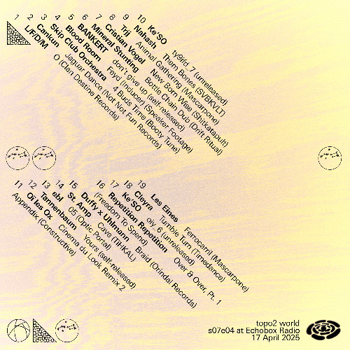topo2 world s07e04 at Echobox Radio 17-04-25