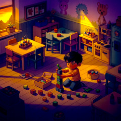 Little Boy In the Kindergarten Room