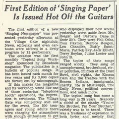 YesMoreSongs #4:  Broadside Hoot November 1, 1964