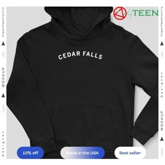 Cedar Falls curved logo shirt