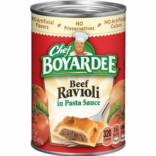 Alot of Chef boyardee Ft deez nuts