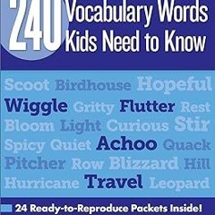 (# 240 Vocabulary Words Kids Need to Know: Grade 2: 24 Ready-to-Reproduce Packets Inside! (Teac
