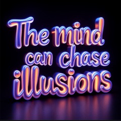 The mind can chase illusions