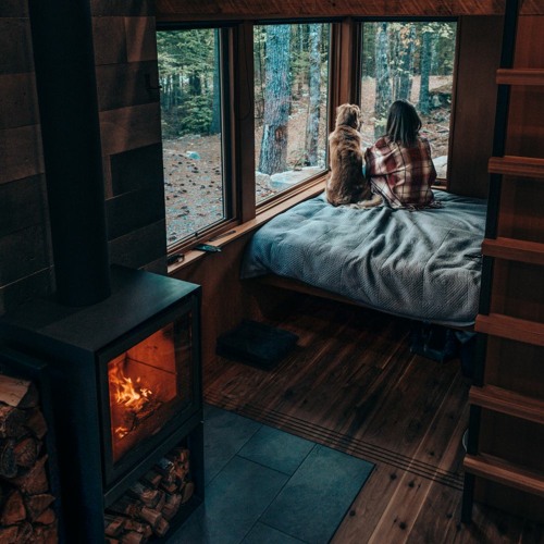 You are in your cabin, your fireplace is lit and the rain is smooth outside