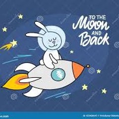 Funny Bunny On The Moon