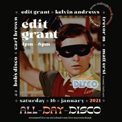 Edit Grant AKA Darren Harvey Blue Collar disco vinyl mix. Jan 2021