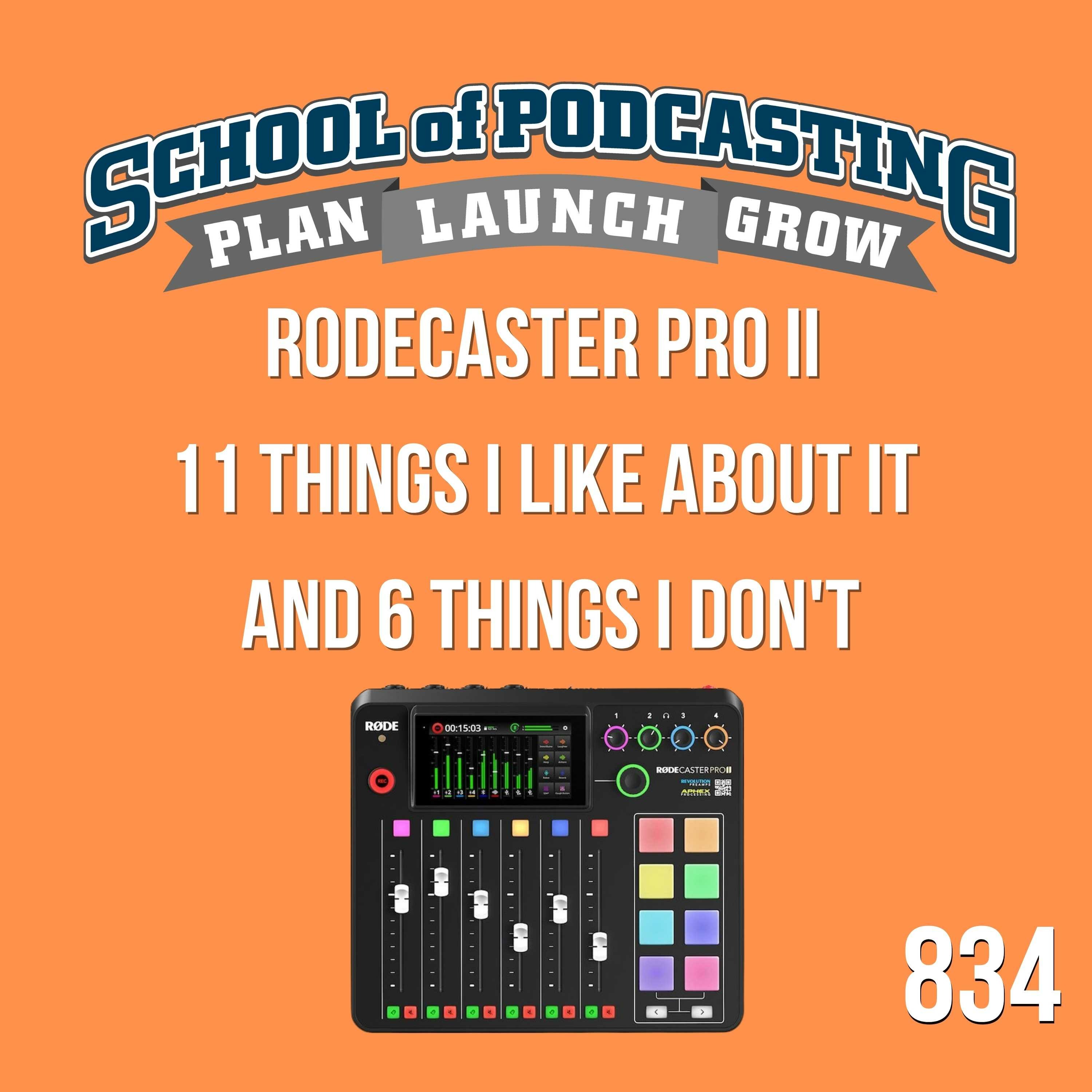 Rodecaster Pro II: 11 Things I Like About it and  6 Things I Don't episode artwork