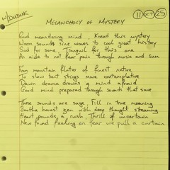 Melencholy of Mystery (Poem)