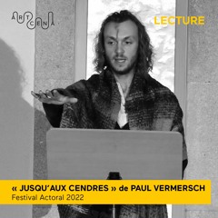 Lecture - « Jusqu'aux cendres » de Paul Vermersch