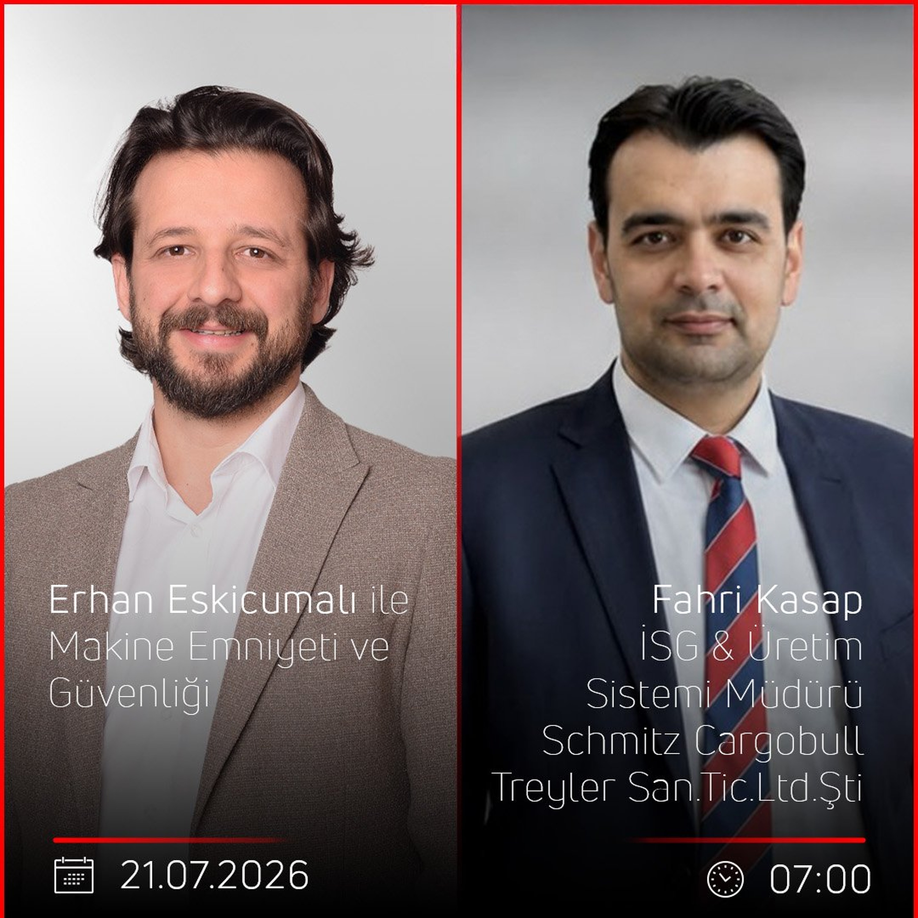 Fahri Kasap – Erhan Eskicumalı ile Makine Emniyeti ve Güvenliği episode artwork