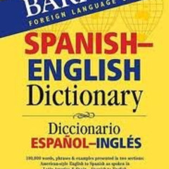 [VIEW] EPUB √ Barron's Spanish-English Dictionary: Diccionario Espanol-Ingles (Barron