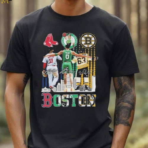 Boston Red Sox Rafael Devers Celtics Jayson Tatum Bruins Brad Marchand Stars T Shirt