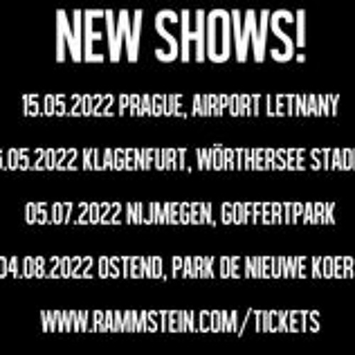 Stream Rammstein - Europe Stadium Tour 2022 (Additional Shows) by ...