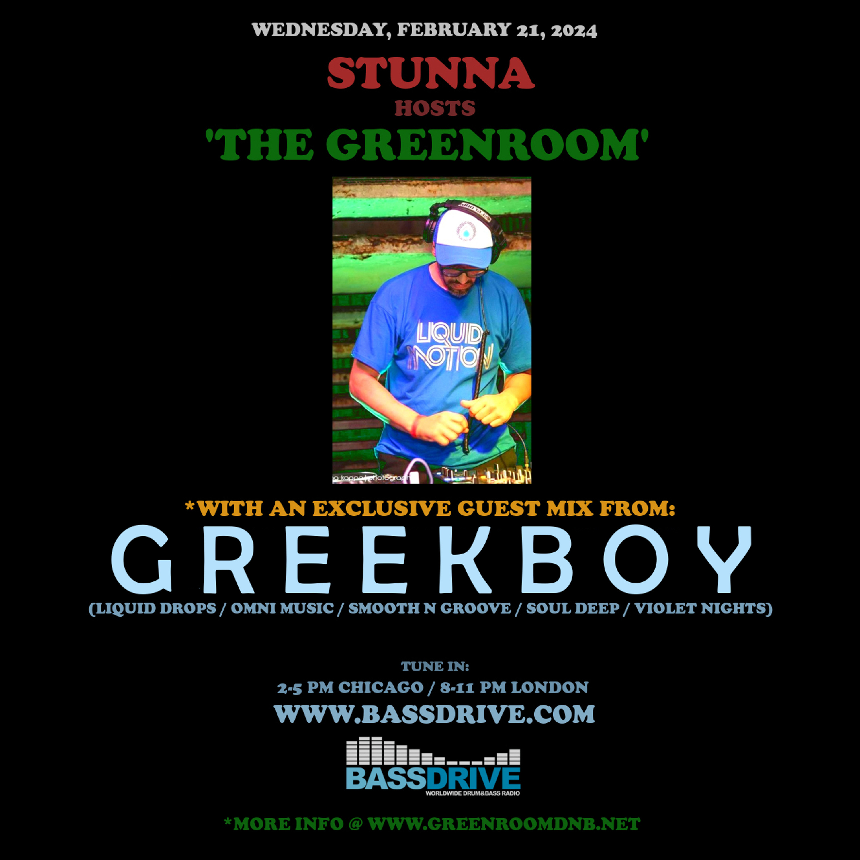 STUNNA Hosts THE GREENROOM with GREEKBOY Guest Mix February 21 2024 episode artwork