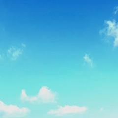 White Clouds In The Blue Sky