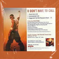 u don't have to call (by x.a preto)