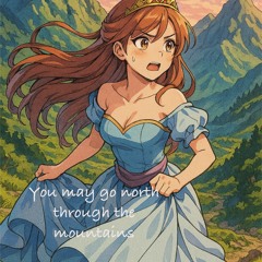 You may go north through the mountains