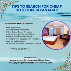 Tips To Search For Cheap Hotels In Jayanagar