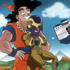 Gold Freiza on my chain by SSJ9K