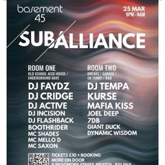 DJ Incision - Sub Alliance, Basement 45 Bristol 25-03-2022