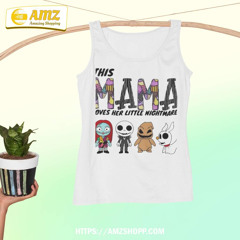 Sally Jack Skellington Oogie Boogie Baby Zero Chibi This Mama Loves Her Little Nightmares T-Shirt