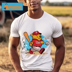 Winnie The Pooh Phillies Baseball Cartoon Shirt