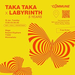 TakaTaka х Labyrinth 5 Years | Live Mix @ The Commune Bar Phuket [January 2024]