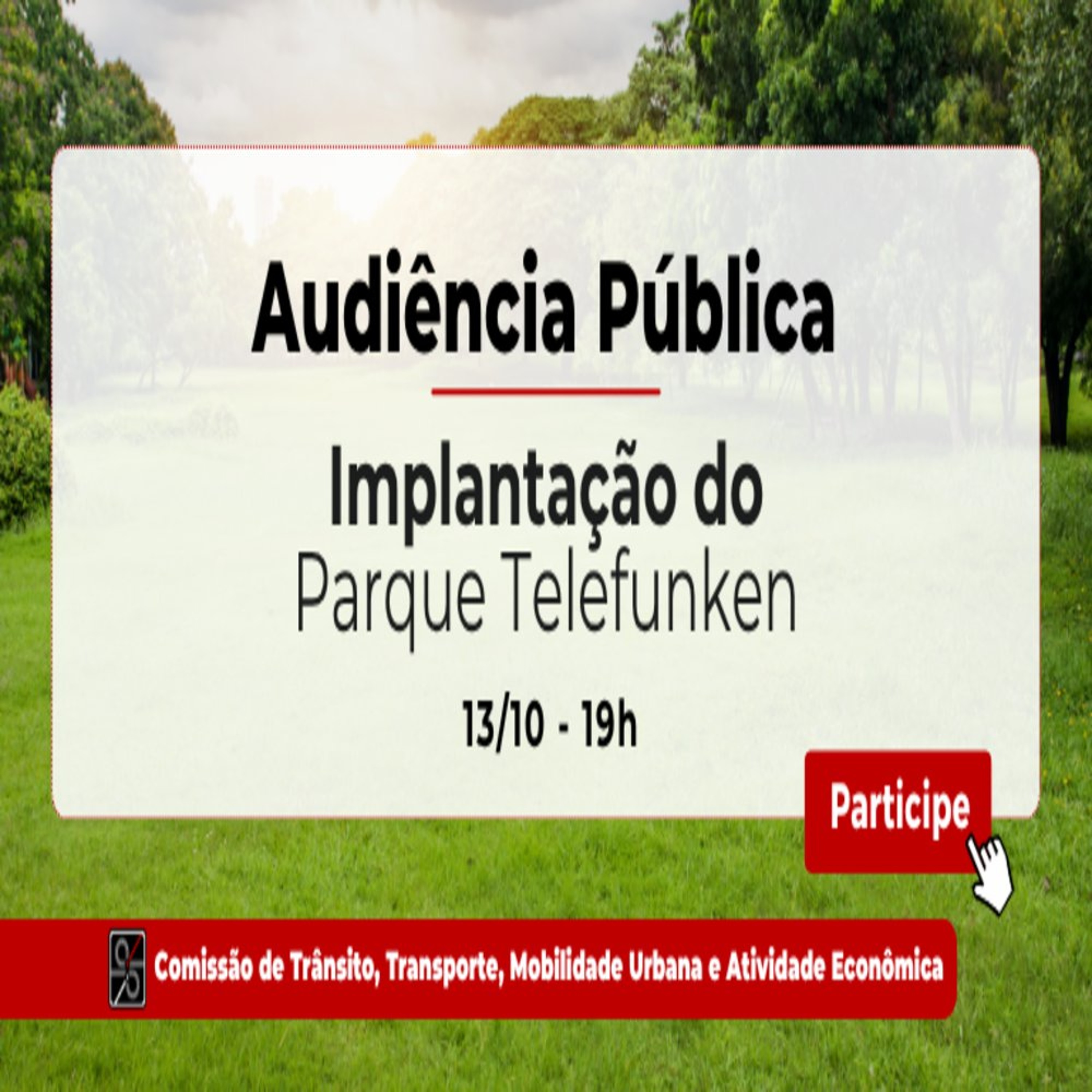 30.09.2026 = AUDIÊNCIA PÚBLICA VAI DISCUTIR CRIAÇÃO DE PARQUE NA ZONA SUL DE SP episode artwork