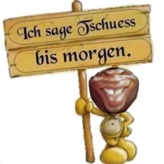 So bis morgen