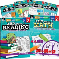 #^R.E.A.D.^ 180 Days of Second Grade Practice, 2nd Grade Workbook Set for Kids Ages 6-8, Includes 6