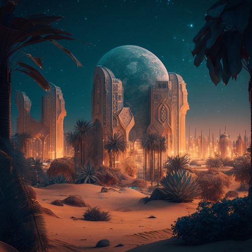 utopian desert oasis