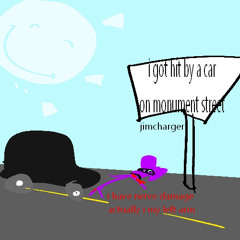 i got hit by a car on monument street