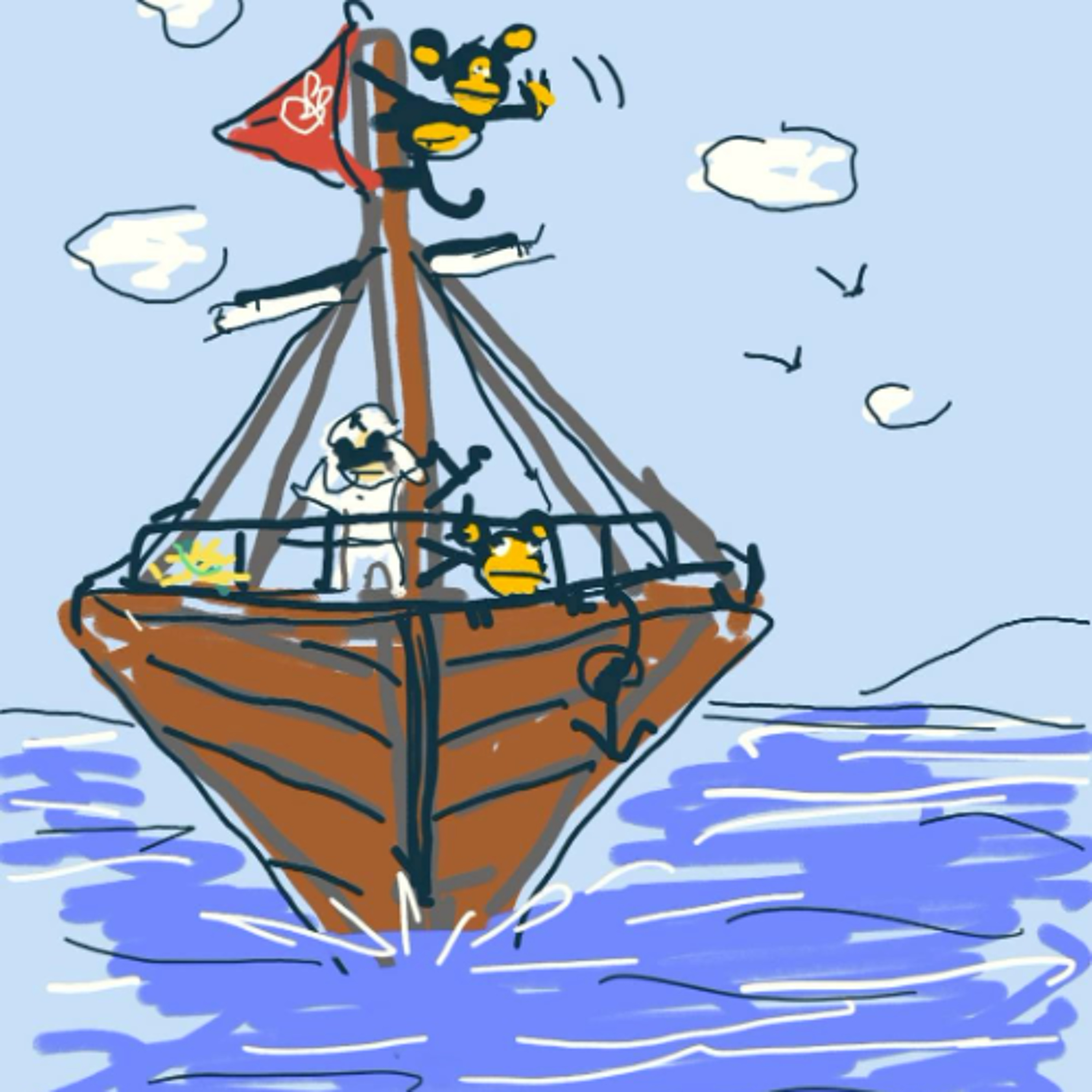 นิทานยิ้มแย้มแก้มใส (EP 385 นิทานชุด เจ้าลิงหางยาว ตอน เจ้าลิงลงเรือ) episode artwork