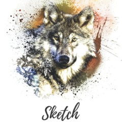 [VIEW] KINDLE 💌 Sketch Book: Drawing Note Book for Kids - Wolf Paint Cover by  J&S B