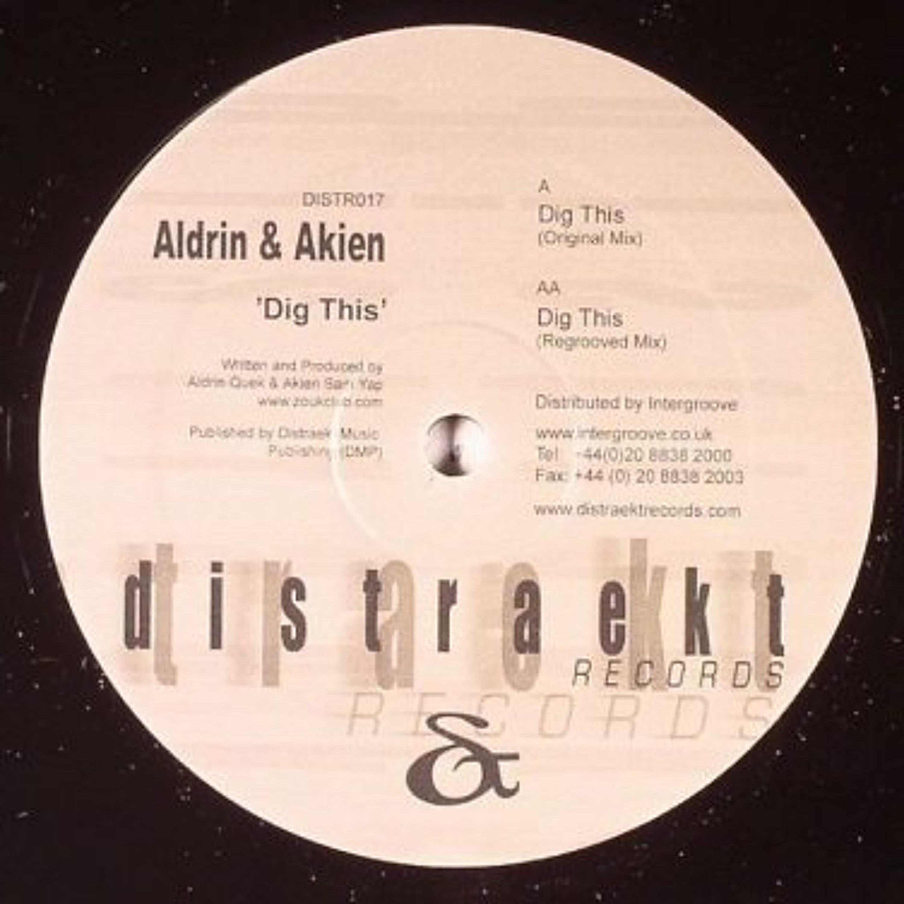 Aldrin & Akien - DIg This (Regrooved Mix) [Distraekt Records 017] episode artwork
