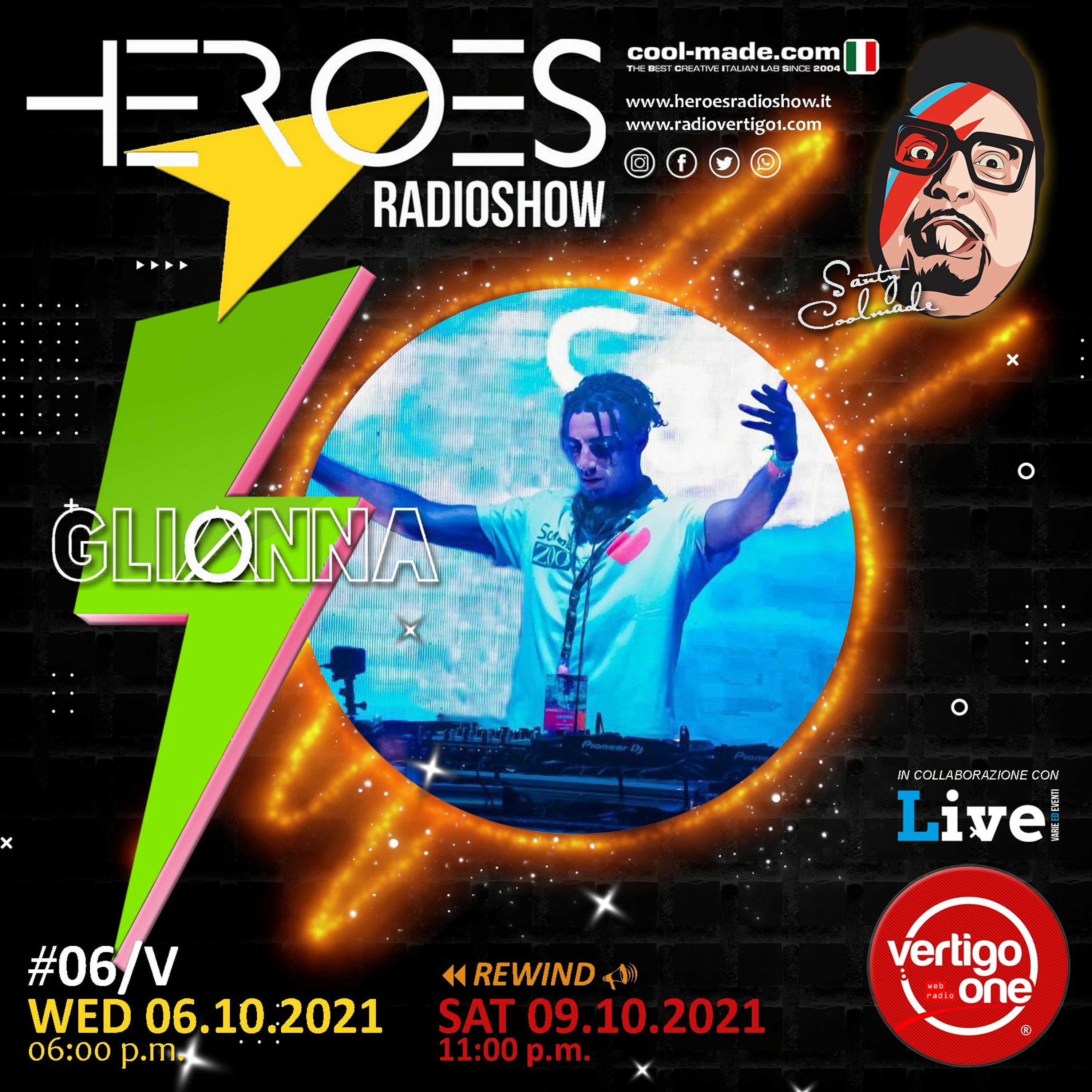 #06/2021-22> HEROES RadioShow - Special Guest GLIONNA episode artwork