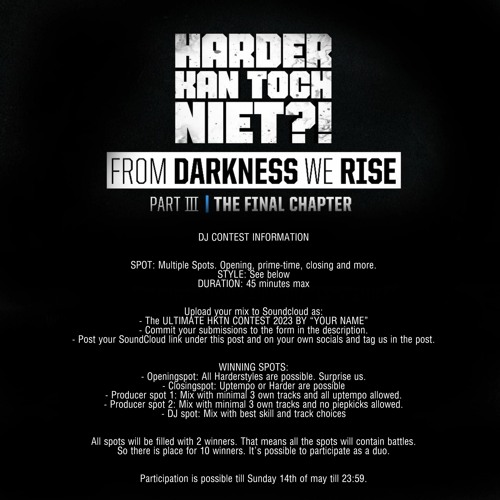 THE ULTIMATE HKTN CONTEST 2023 BY “The Immortal present Apocalypse Decends”
