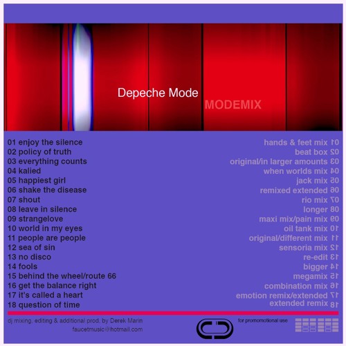 Stream Derek Marin | Listen to DEPECHE MODE MIXES playlist online for free  on SoundCloud